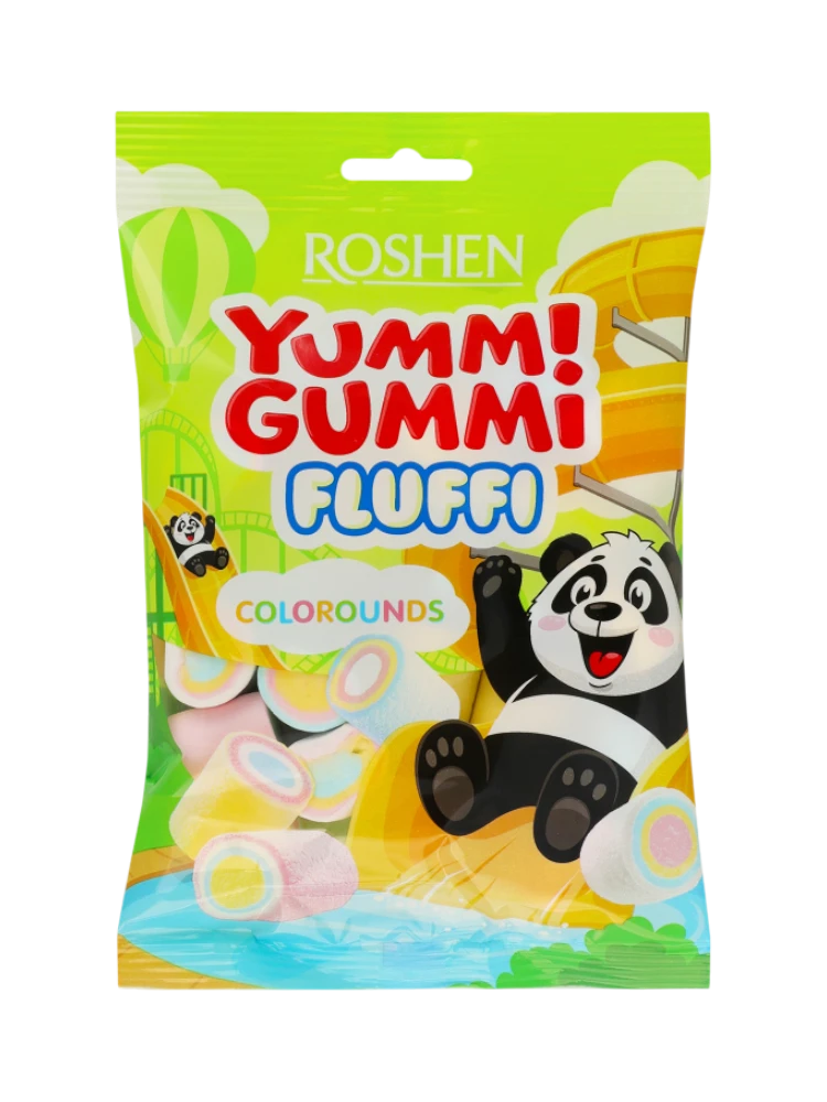 Маршмеллоу Yummi Gummi Fluffi Colorounds 65г /11шт