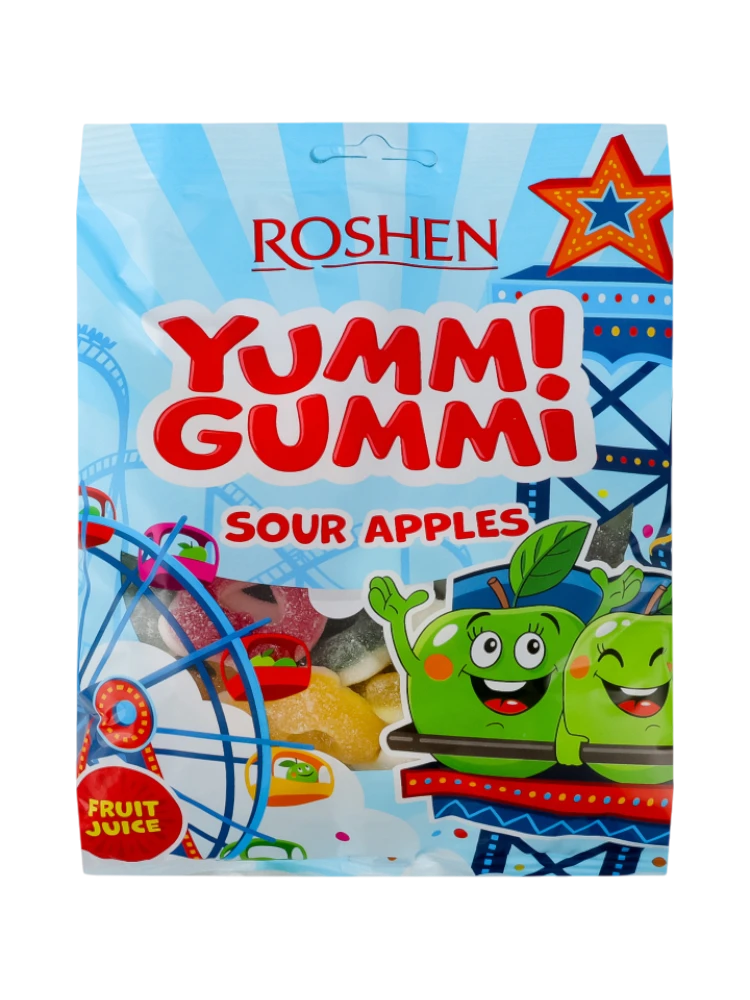 Желейные конфеты Yummi Gummi Apples ВКФ 165г /14шт